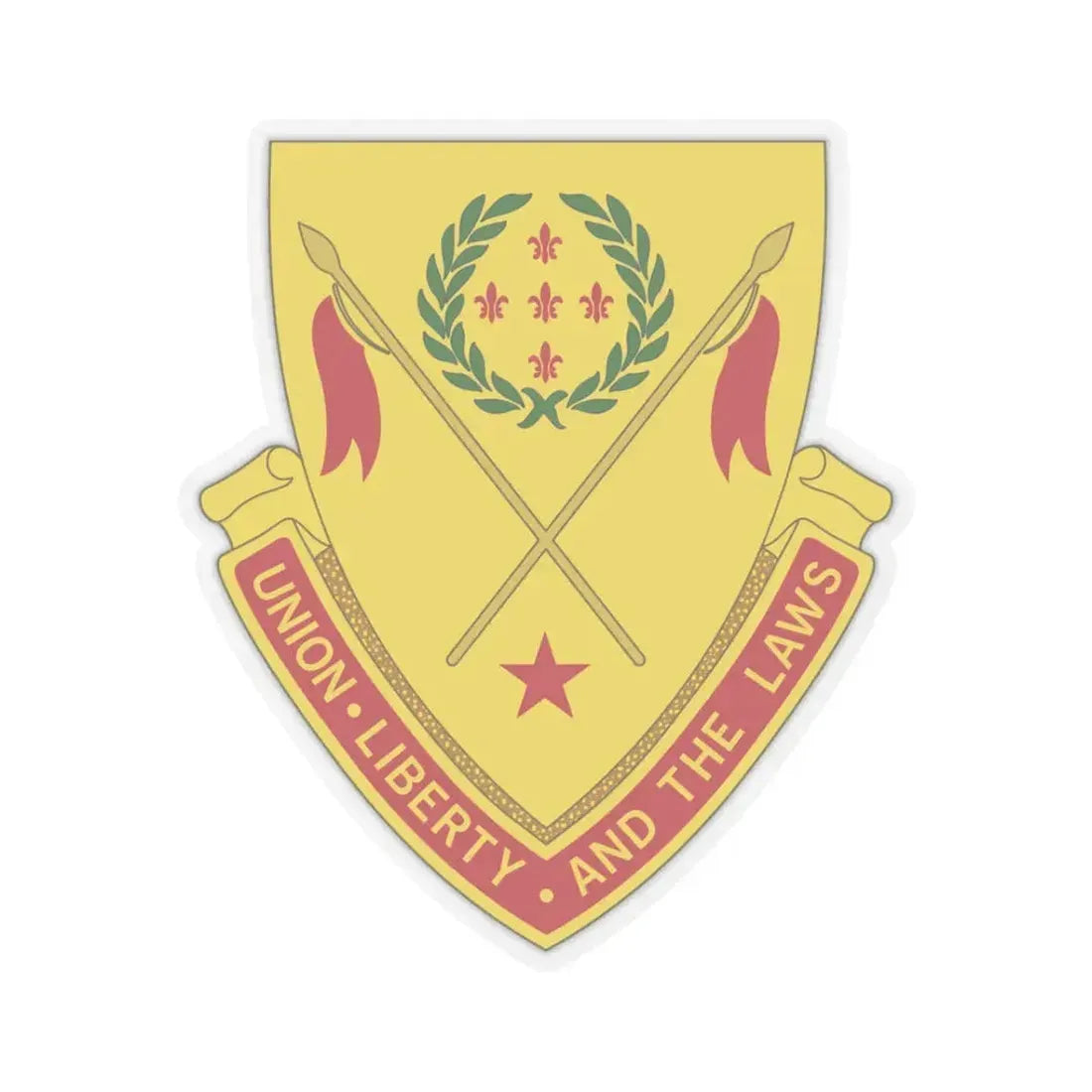 180th Field Artillery Battalion (U.S. Army) STICKER Vinyl Kiss-Cut Decal 3 Inch Transparent - The Sticker Space