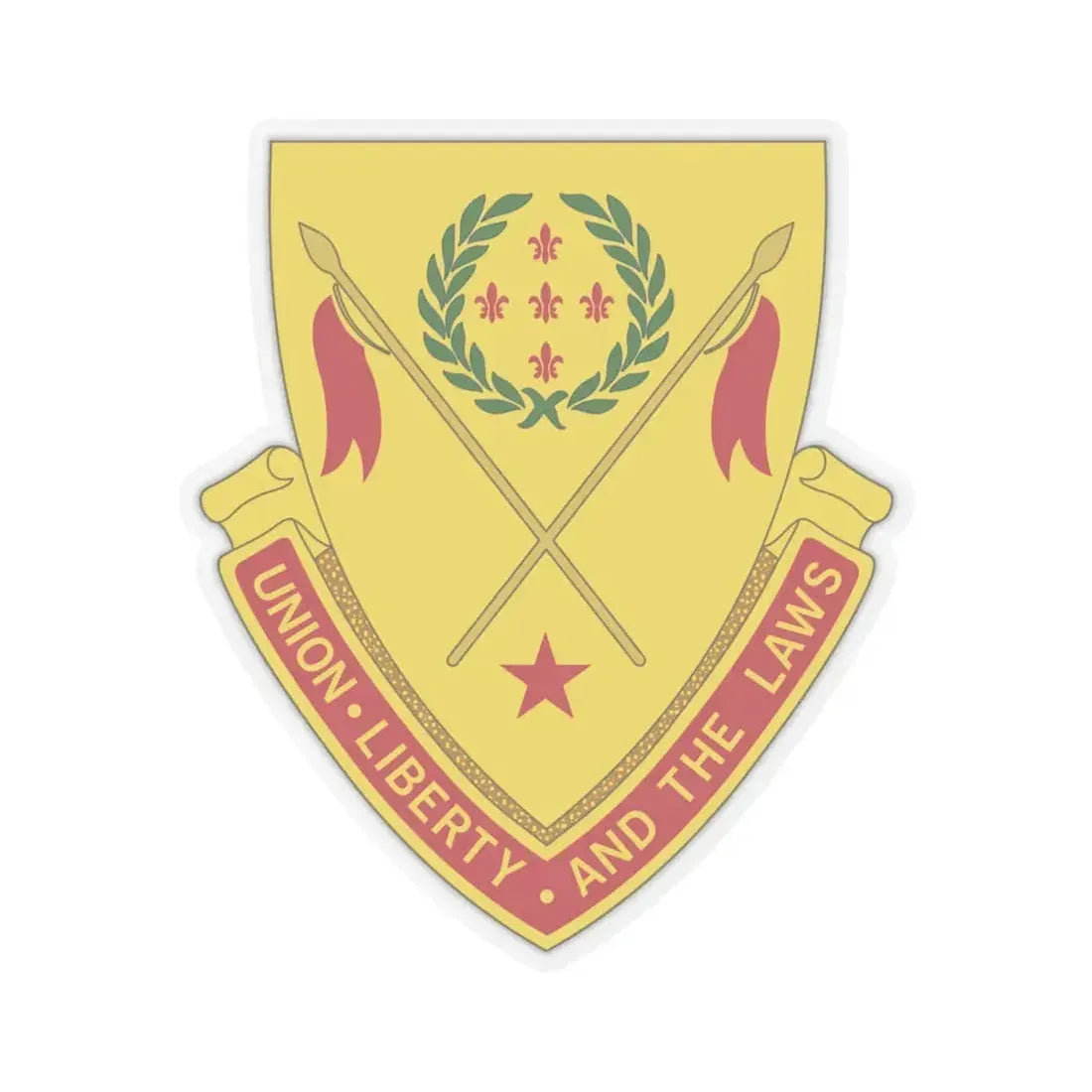 180th Field Artillery Battalion (U.S. Army) STICKER Vinyl Kiss-Cut Decal 4 Inch Transparent - The Sticker Space