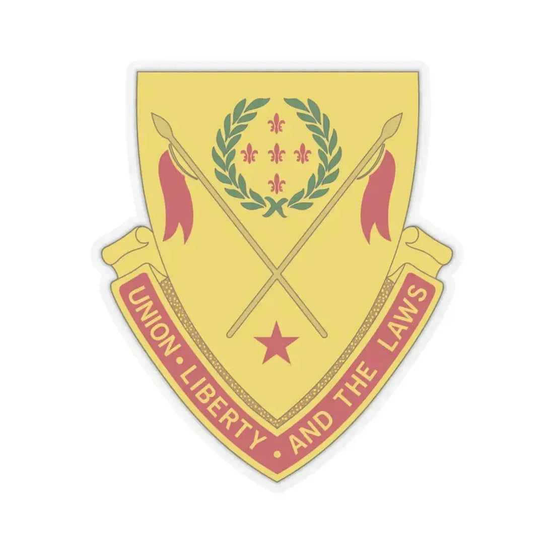 180th Field Artillery Battalion (U.S. Army) STICKER Vinyl Kiss-Cut Decal 6 Inch Transparent - The Sticker Space