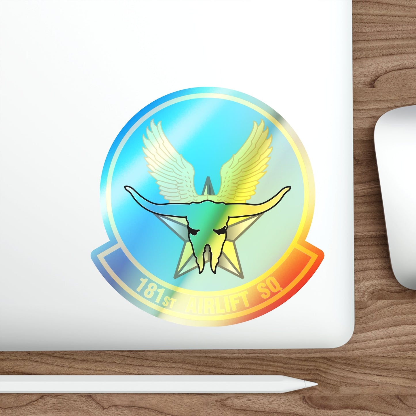 181 Airlift Squadron (U.S. Air Force) Holographic STICKER Die-Cut Vinyl Decal-The Sticker Space