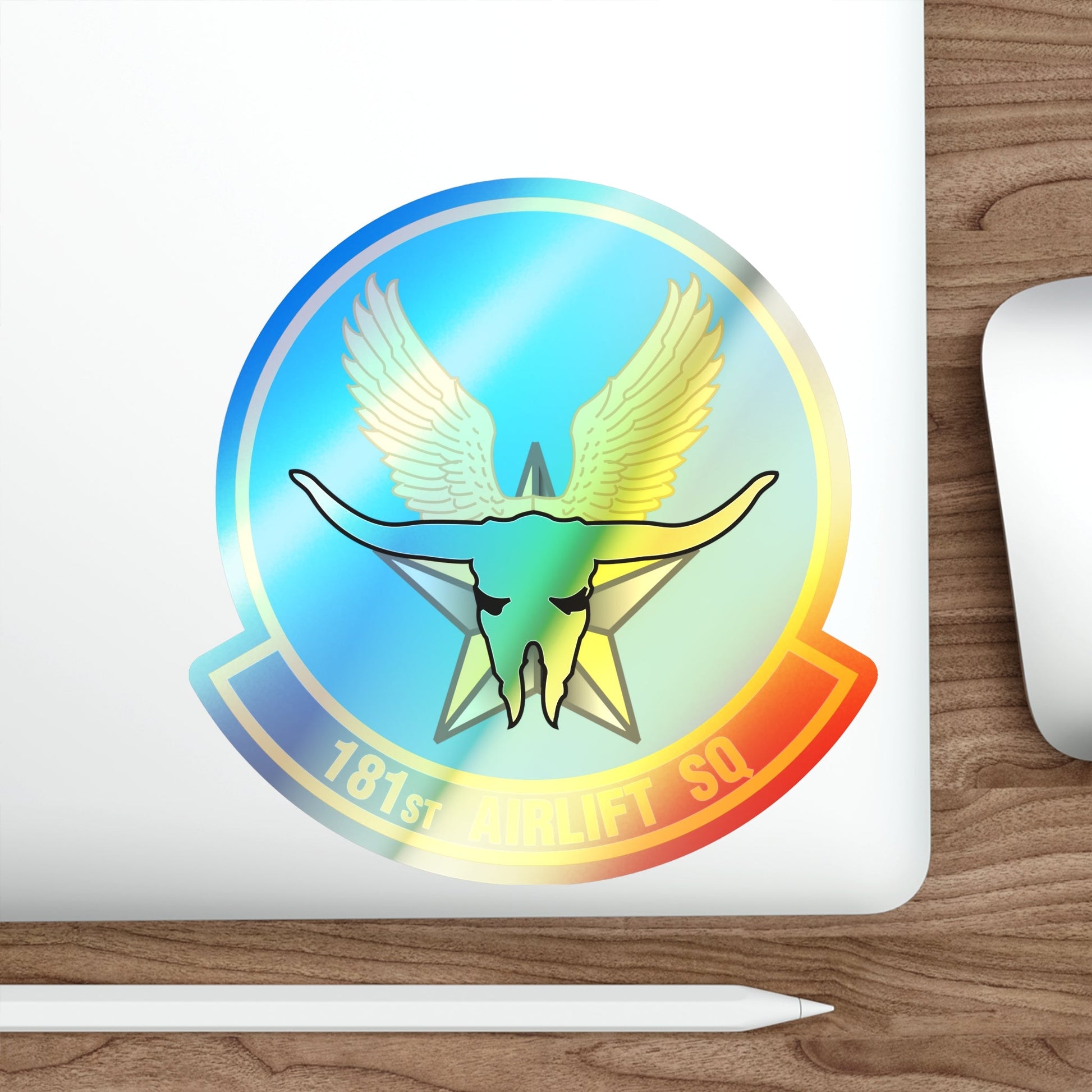 181 Airlift Squadron (U.S. Air Force) Holographic STICKER Die-Cut Vinyl Decal-The Sticker Space