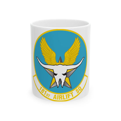 181 Airlift Squadron (U.S. Air Force) White Coffee Mug-11oz-The Sticker Space