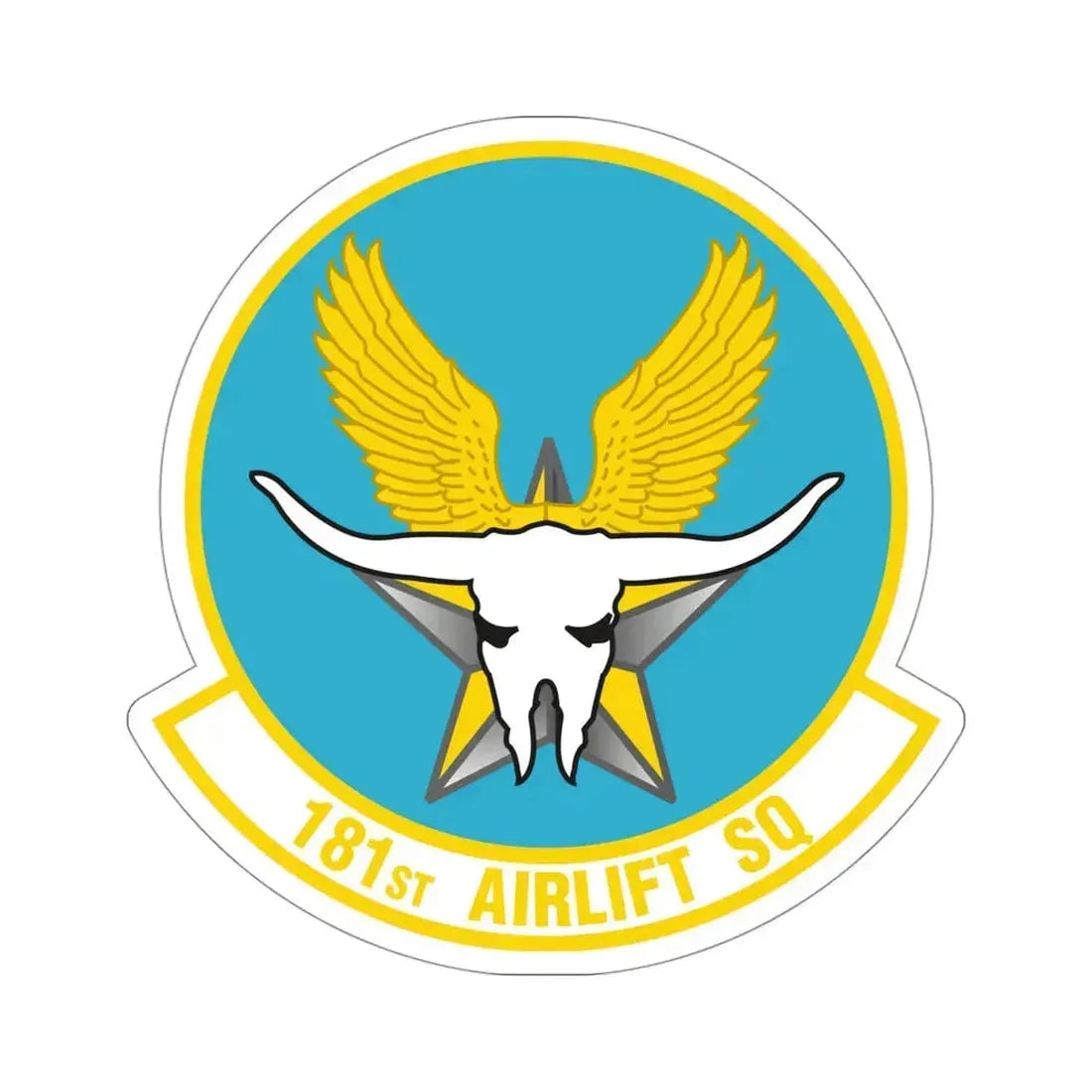 181 Airlift Squadron (U.S. Air Force) STICKER Vinyl Die-Cut Decal 4 Inch - The Sticker Space