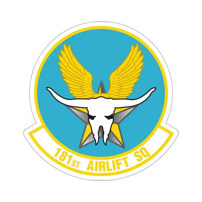 181 Airlift Squadron (U.S. Air Force) STICKER Vinyl Die-Cut Decal 4 Inch - The Sticker Space