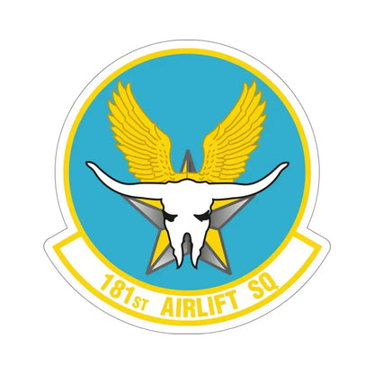 181 Airlift Squadron (U.S. Air Force) STICKER Vinyl Die-Cut Decal 5 Inch - The Sticker Space