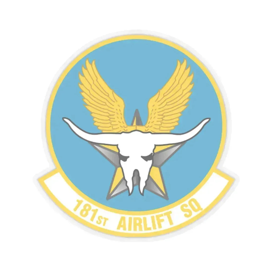 181 Airlift Squadron (U.S. Air Force) STICKER Vinyl Kiss-Cut Decal 2 Inch Transparent - The Sticker Space