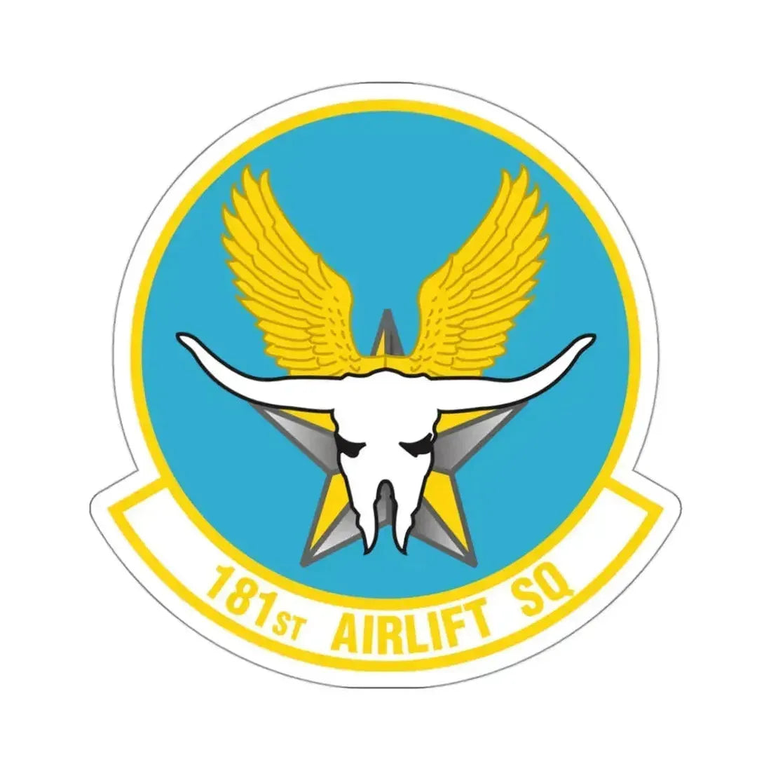 181 Airlift Squadron (U.S. Air Force) STICKER Vinyl Kiss-Cut Decal 3 Inch White - The Sticker Space