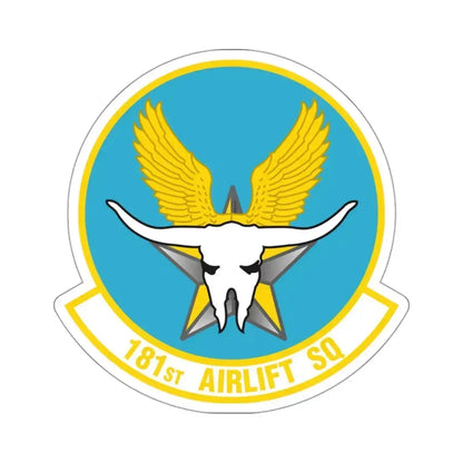 181 Airlift Squadron (U.S. Air Force) STICKER Vinyl Kiss-Cut Decal 3 Inch White - The Sticker Space