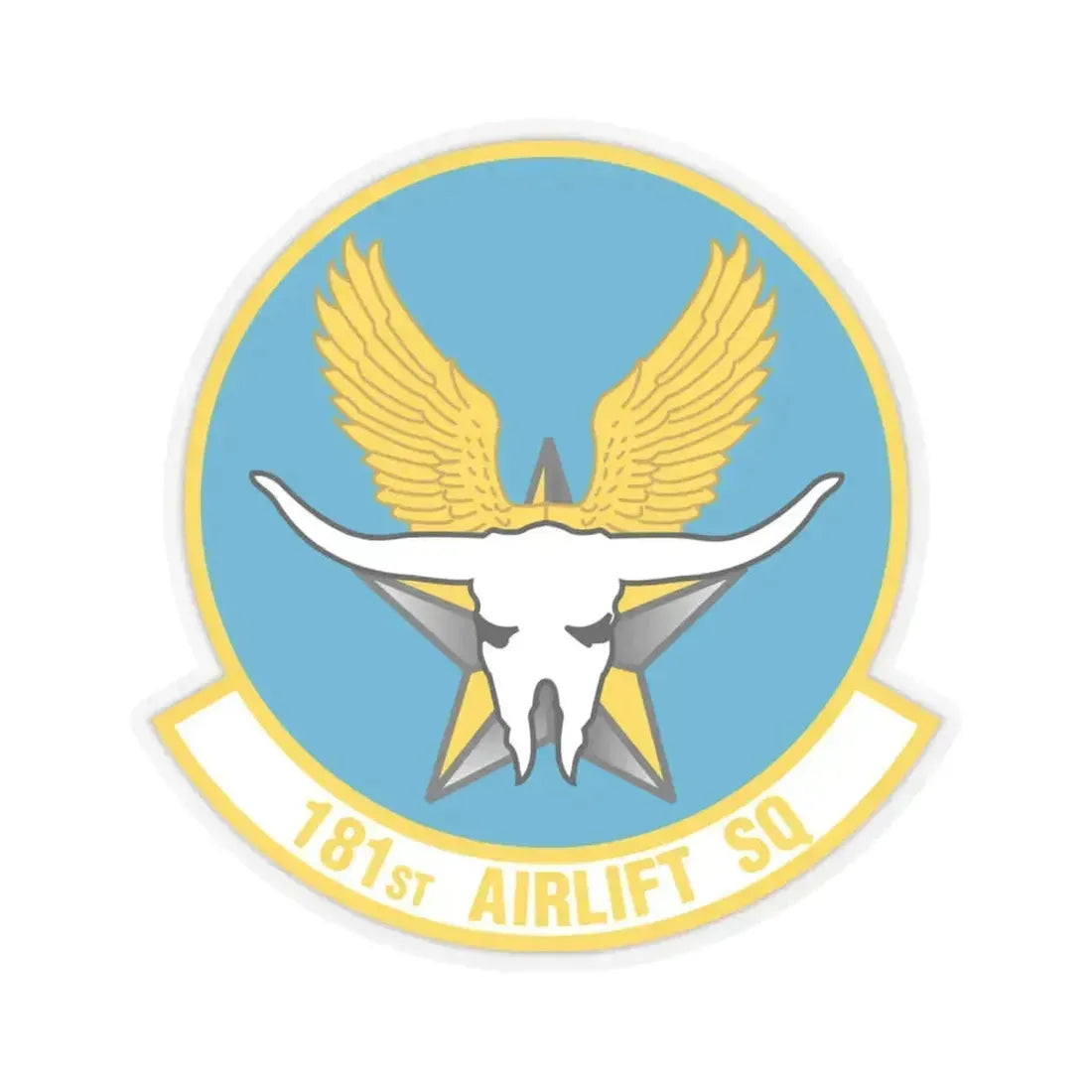 181 Airlift Squadron (U.S. Air Force) STICKER Vinyl Kiss-Cut Decal 6 Inch Transparent - The Sticker Space