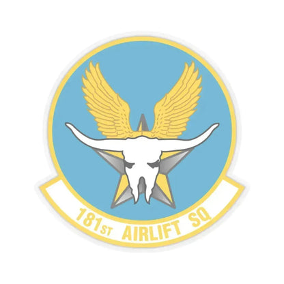 181 Airlift Squadron (U.S. Air Force) STICKER Vinyl Kiss-Cut Decal 6 Inch Transparent - The Sticker Space