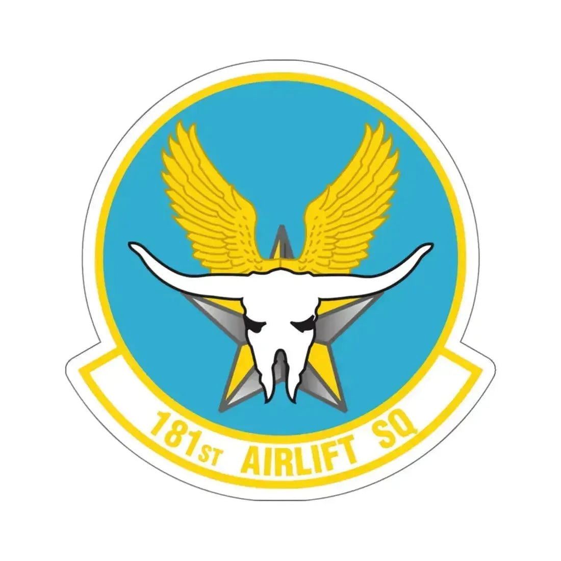181 Airlift Squadron (U.S. Air Force) STICKER Vinyl Kiss-Cut Decal 6 Inch White - The Sticker Space