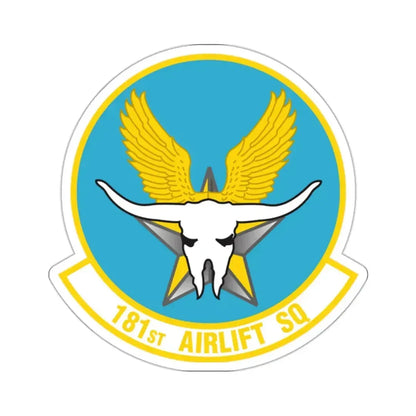 181 Airlift Squadron (U.S. Air Force) STICKER Vinyl Kiss-Cut Decal - The Sticker Space