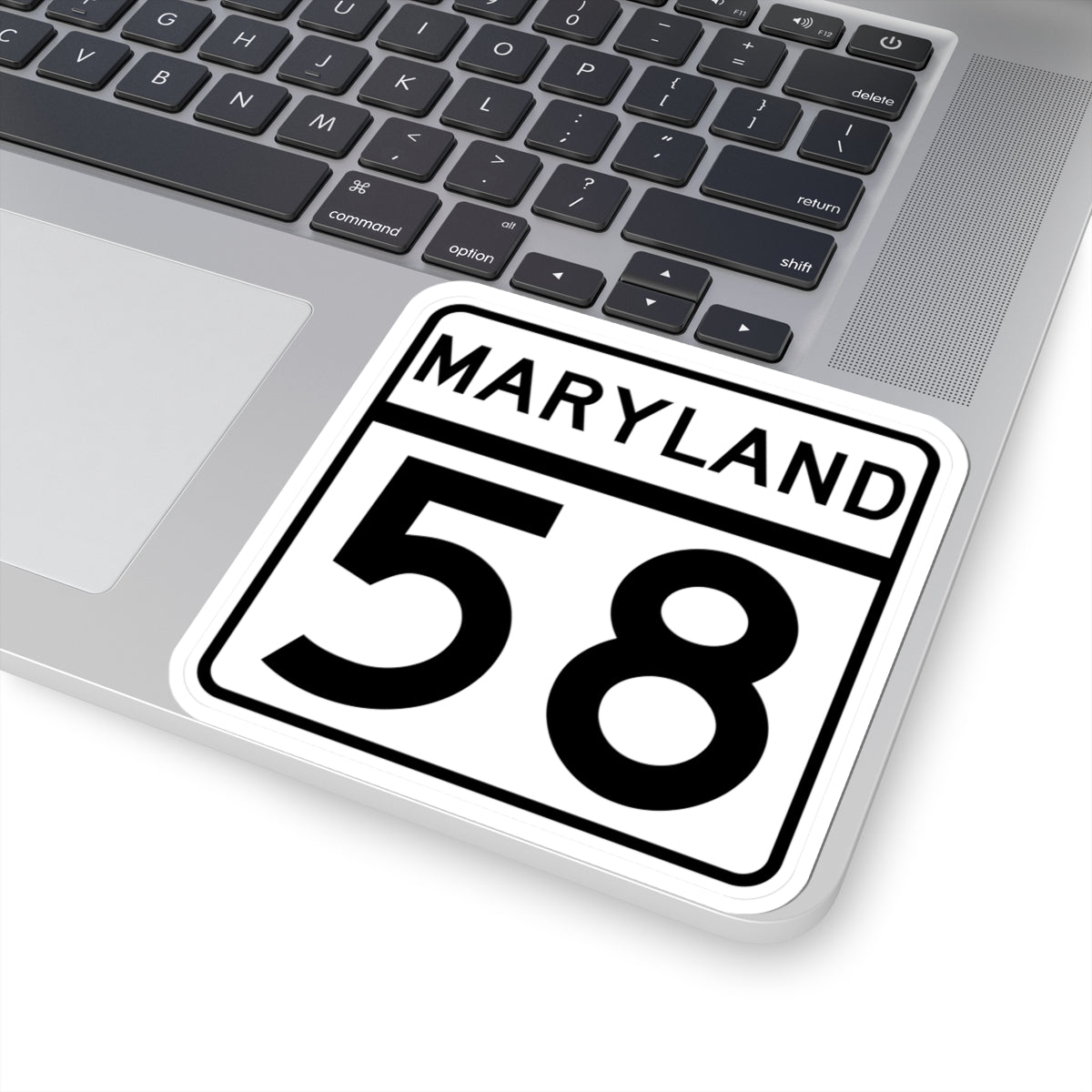 MD Route 58 (Maryland) (Road Sign) STICKER Vinyl Kiss-Cut Decal