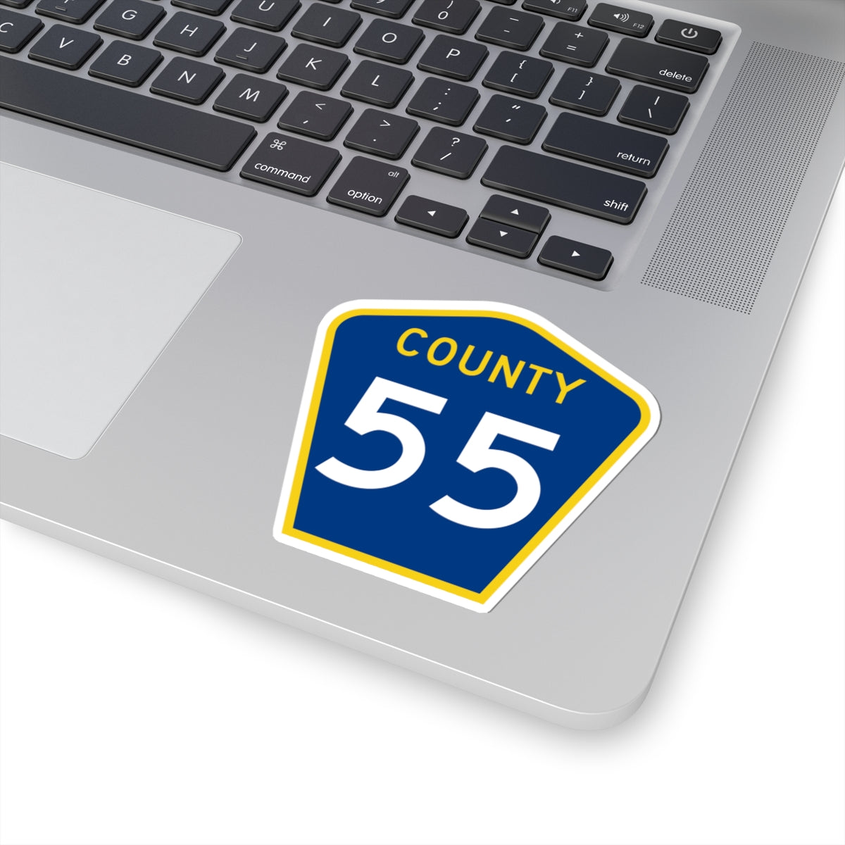County 55 MN (Minnesota) (Road Sign) STICKER Vinyl Kiss-Cut Decal