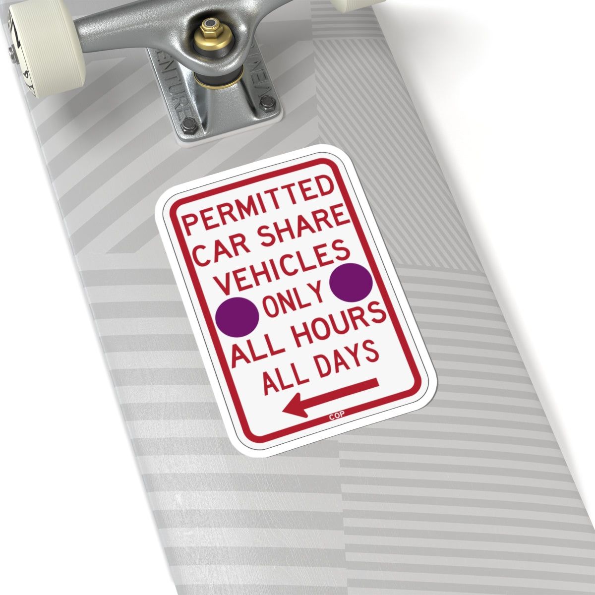 PBOT Road sign P4500L-P (Oregon) (Road Sign) STICKER Vinyl Kiss-Cut Decal