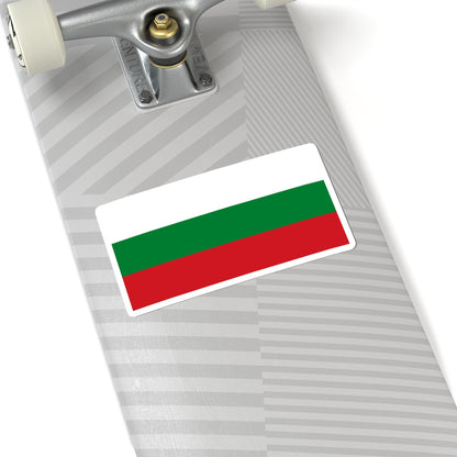 Hybrid flag of Belarus 1918 1991-1995 and 2012- (Belarus) STICKER Vinyl Kiss-Cut Decal