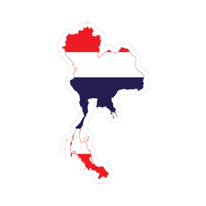 Flag-map of Thailand all (Thailand) STICKER Vinyl Kiss-Cut Decal