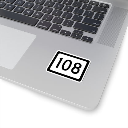 WV-108 (Virginia) (Road Sign) STICKER Vinyl Kiss-Cut Decal