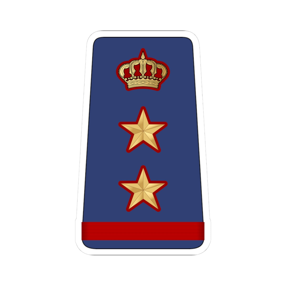 12. KAF COL (Kuwait) (Military Rank) STICKER Vinyl Kiss-Cut Decal