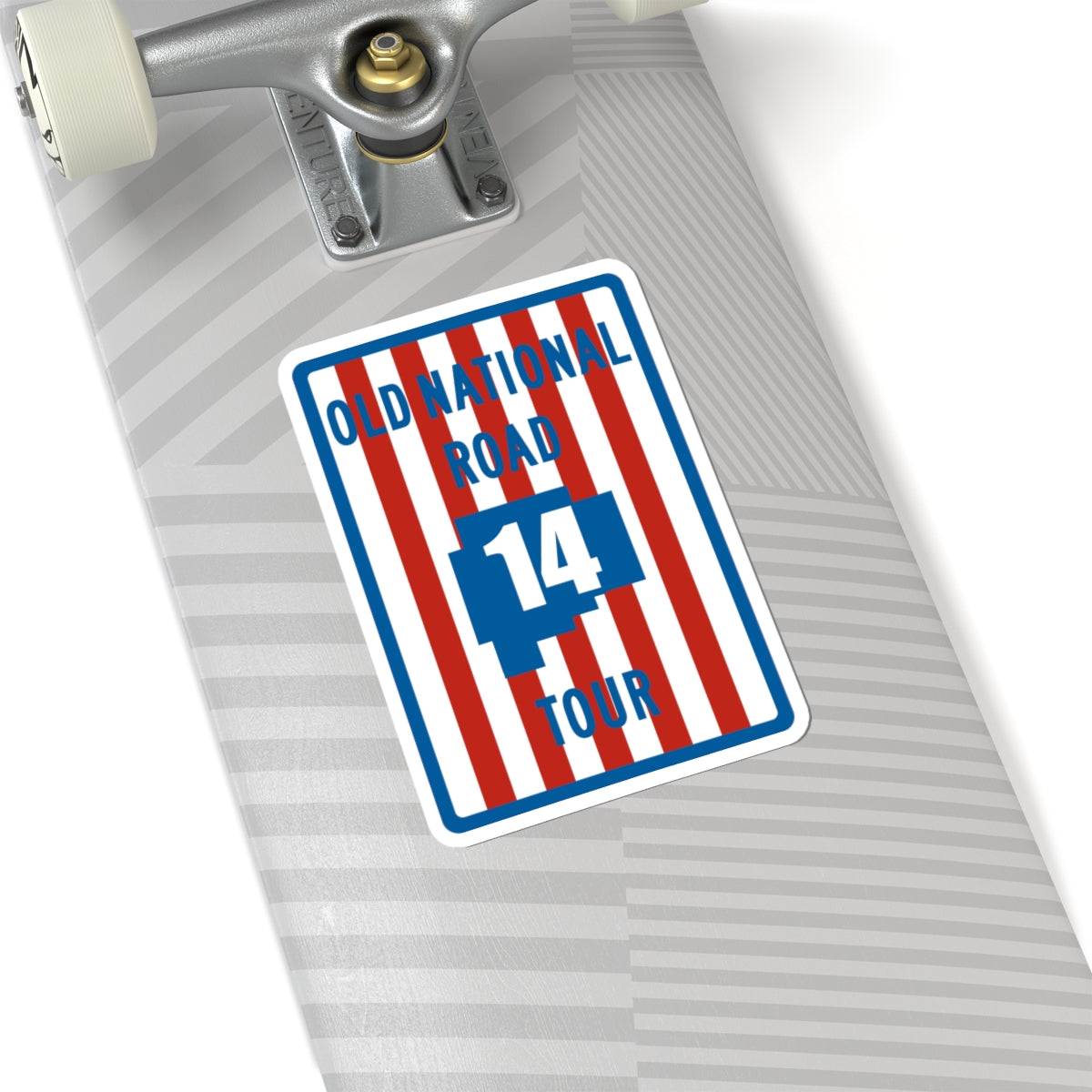 Old National Road Tour 14 (Ohio) (Road Sign) STICKER Vinyl Kiss-Cut Decal