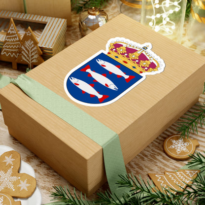 Ångermanland vapen med kunglig krona (Sweden) (Coat of Arms) STICKER Vinyl Kiss-Cut Decal