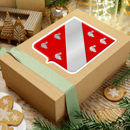 Bergen 1921 wapen (Netherlands) (Coat of Arms) STICKER Vinyl Kiss-Cut Decal