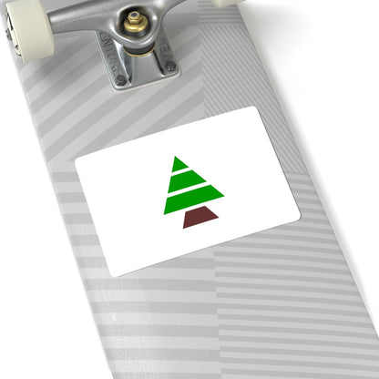 Flag of Kataeb Party (Lebanon) STICKER Vinyl Kiss-Cut Decal
