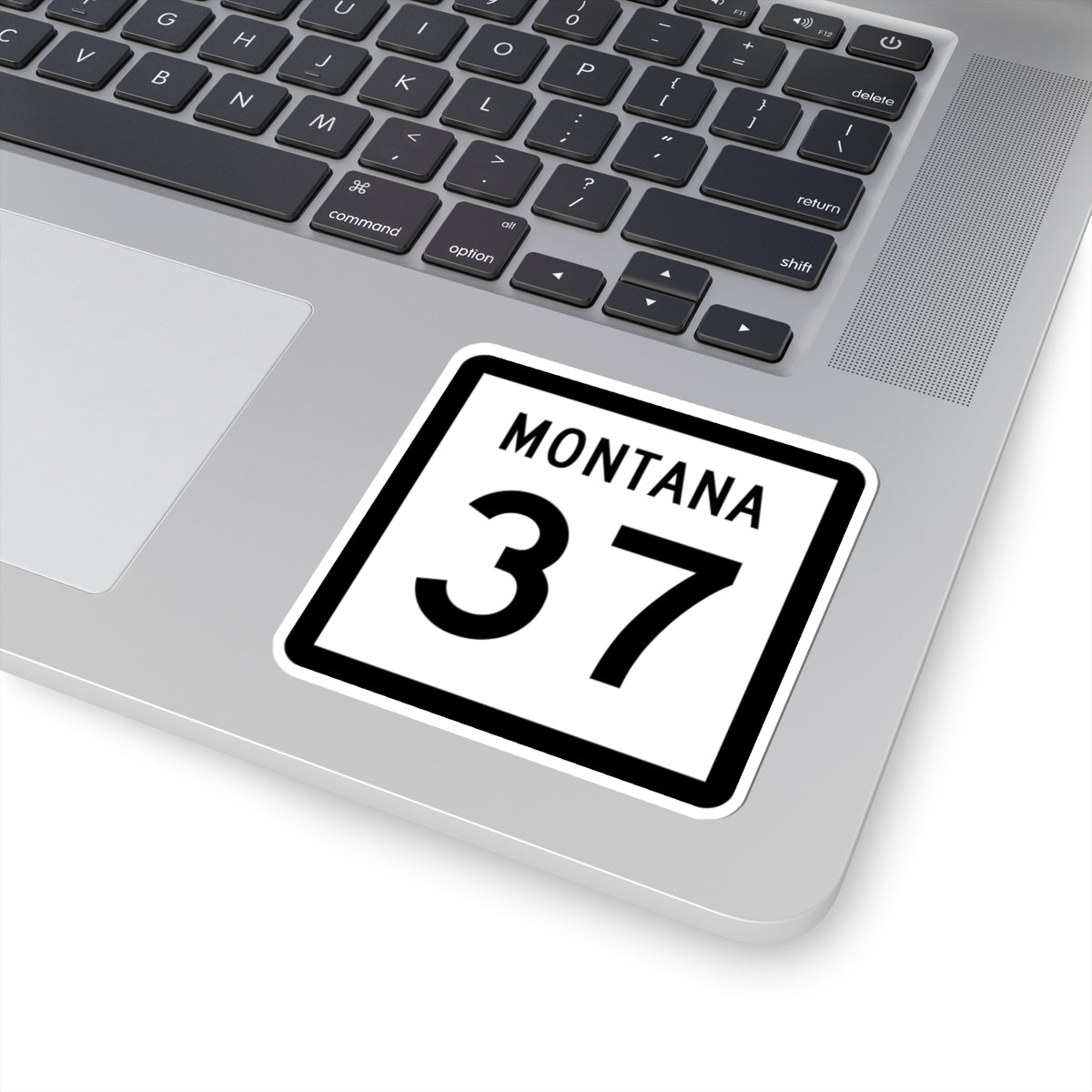 MT-37 (Montana) (Road Sign) STICKER Vinyl Kiss-Cut Decal