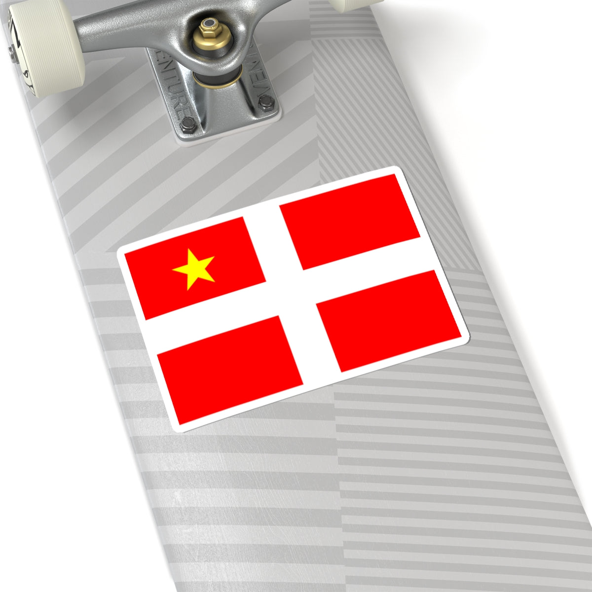 Flag of Chambery (France) STICKER Vinyl Kiss-Cut Decal