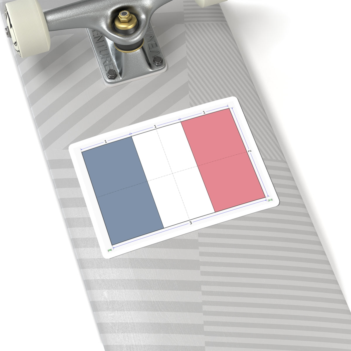 Flag of France construction sheet (France) STICKER Vinyl Kiss-Cut Decal
