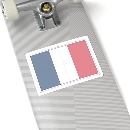 Flag of France construction sheet (France) STICKER Vinyl Kiss-Cut Decal