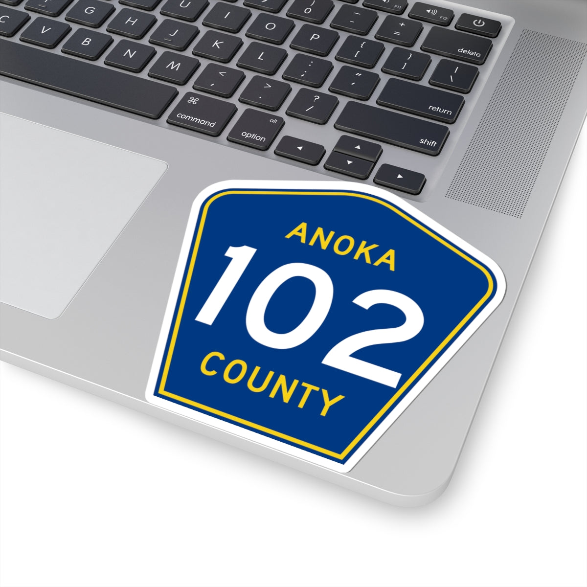 Anoka County 102 (Minnesota) (Road Sign) STICKER Vinyl Kiss-Cut Decal