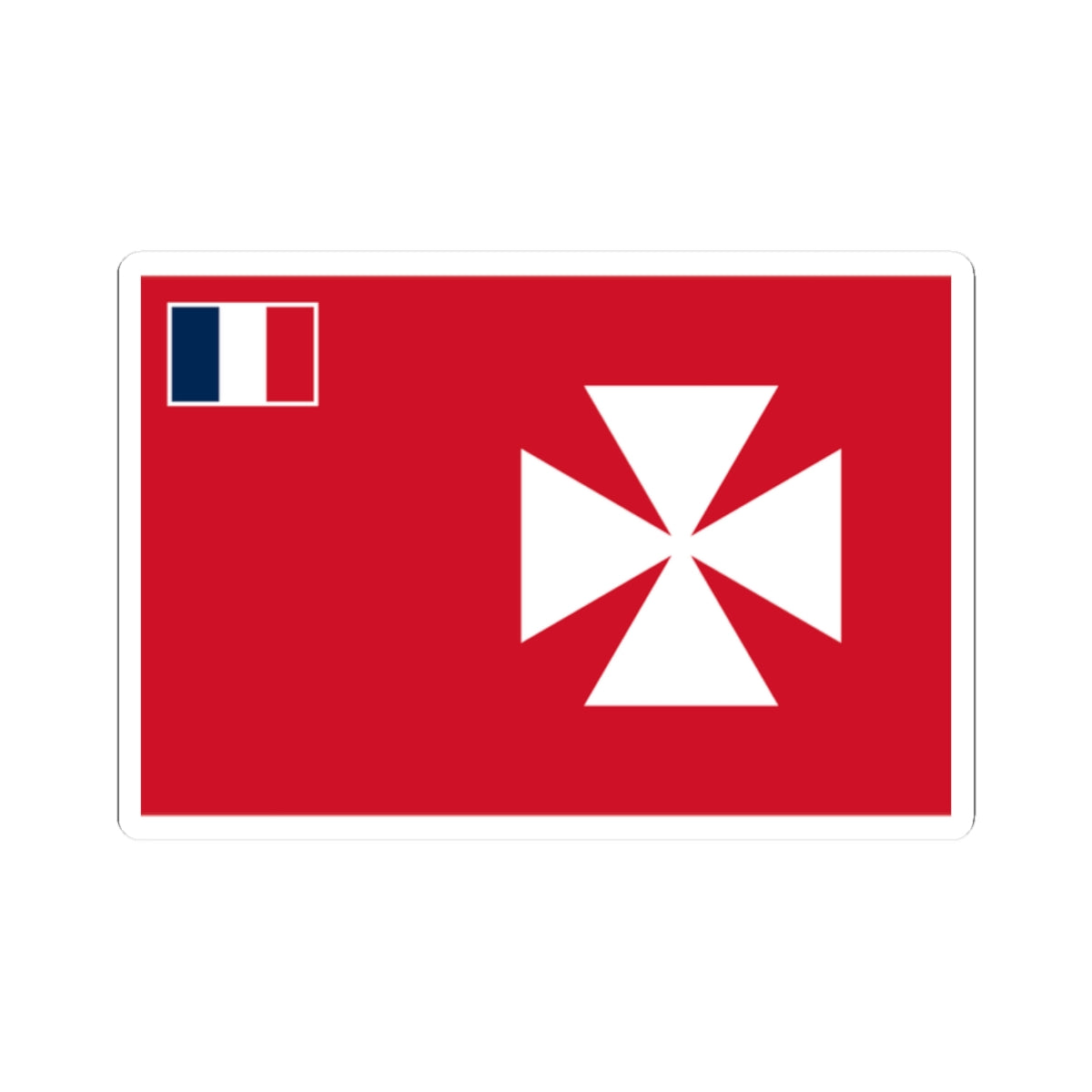 Flag of Uvea (France) STICKER Vinyl Kiss-Cut Decal