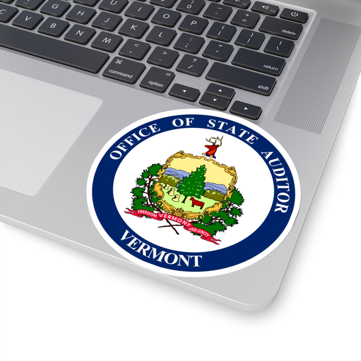 Seal of the State Auditor of Vermont - STICKER Vinyl Kiss-Cut Decal