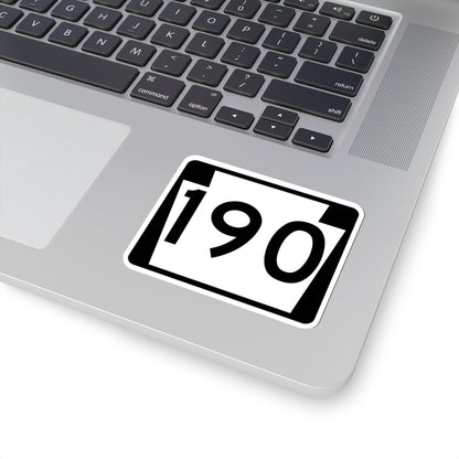 PA-190 (Pennsylvania) (Road Sign) STICKER Vinyl Kiss-Cut Decal