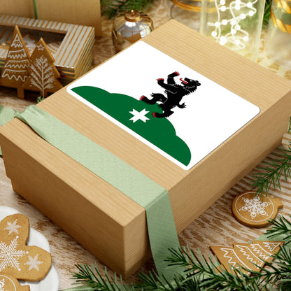 Flag Bugry Leningrad oblast (Russia) STICKER Vinyl Kiss-Cut Decal