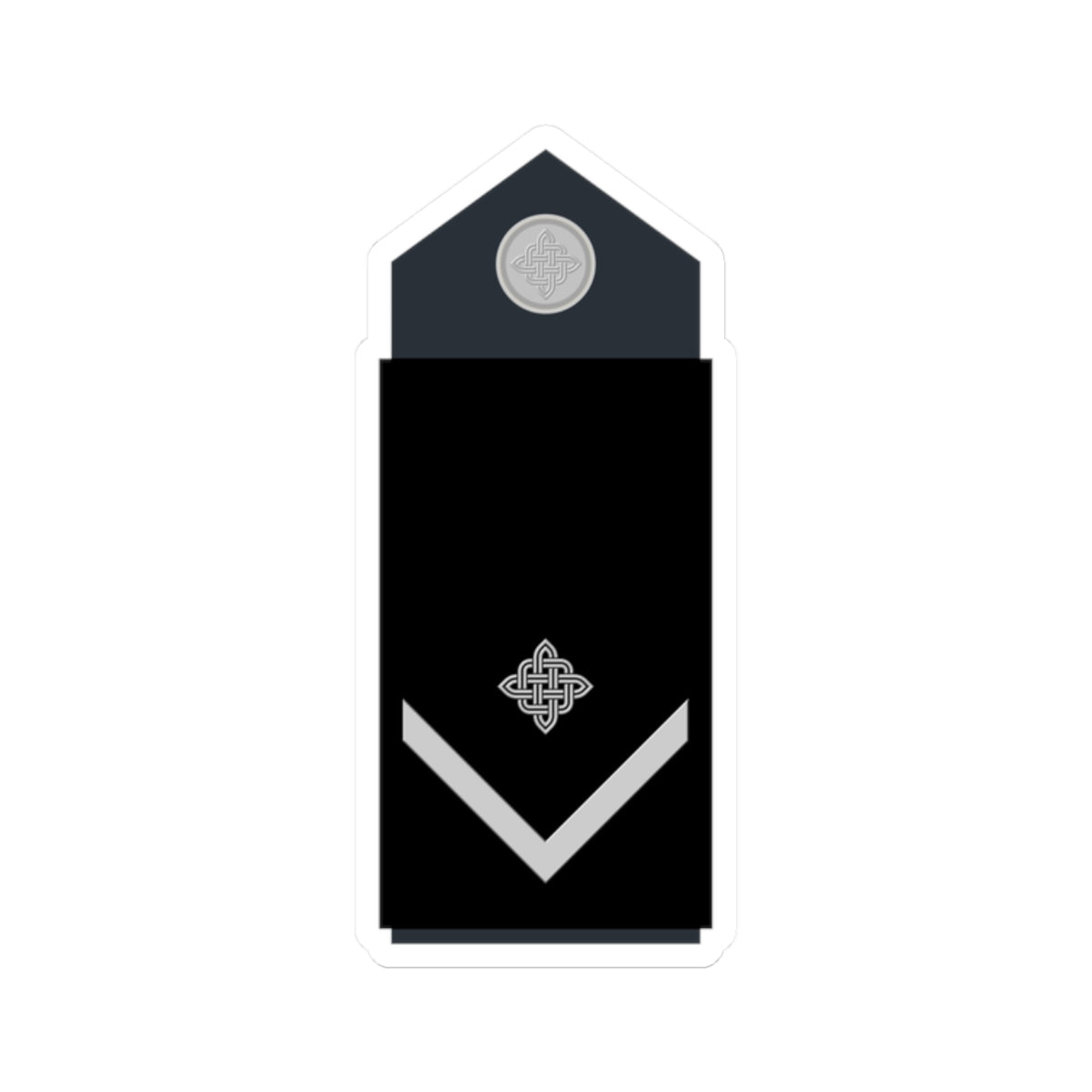 Naramenica odore skupnika HRZ i PZO (Croatia) (Military Rank) STICKER Vinyl Kiss-Cut Decal