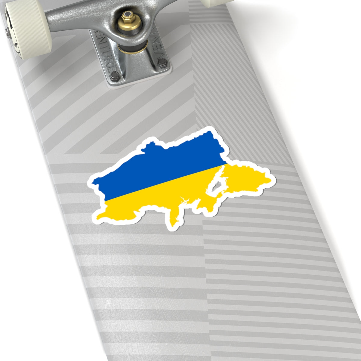 Flag map of Ukrainian Peoples Republic (Ukraine) STICKER Vinyl Kiss-Cut Decal