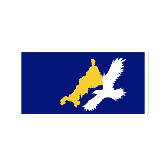 Flag of St Austell Parish (England) STICKER Vinyl Kiss-Cut Decal