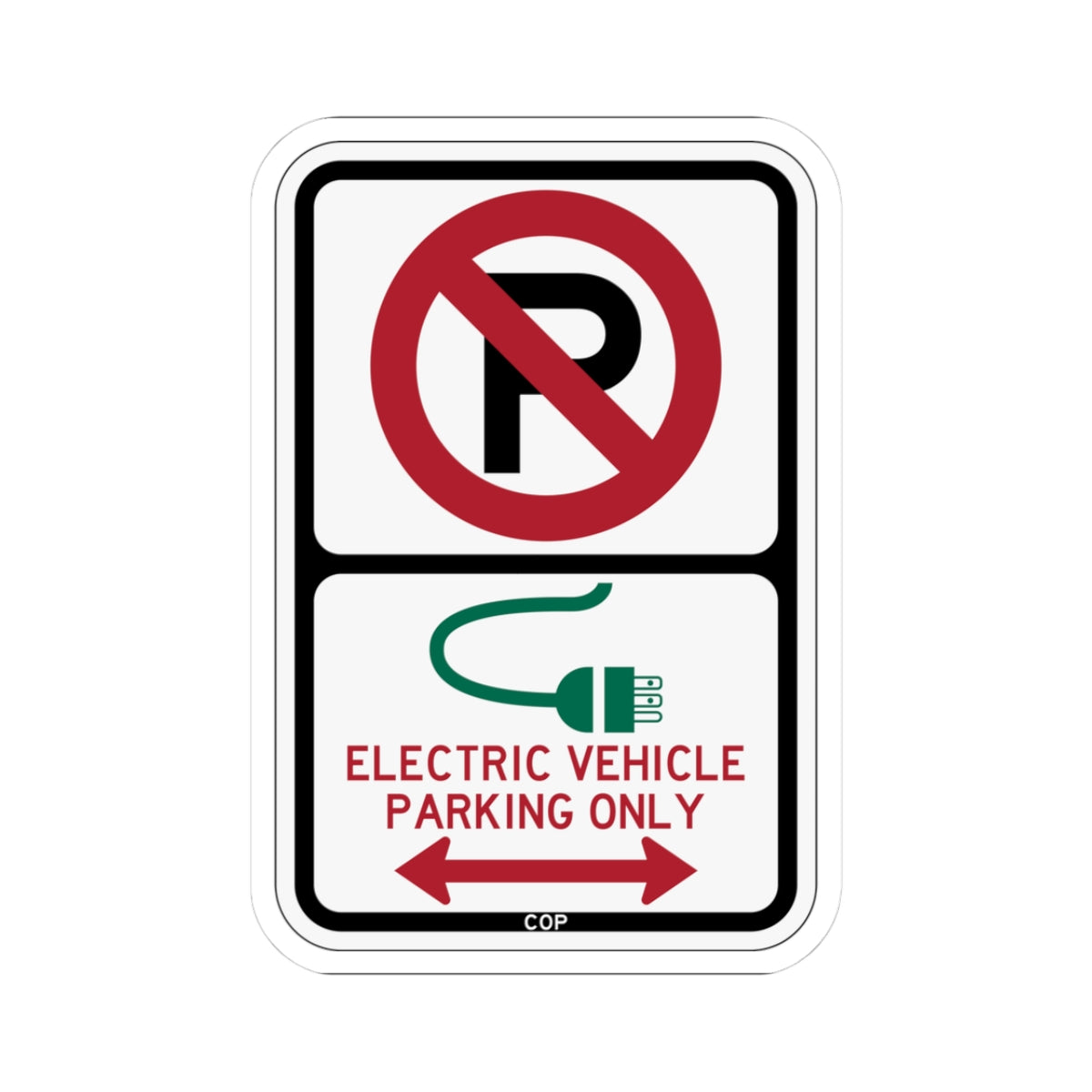 PBOT Road sign P1910D (Oregon) (Road Sign) STICKER Vinyl Kiss-Cut Decal