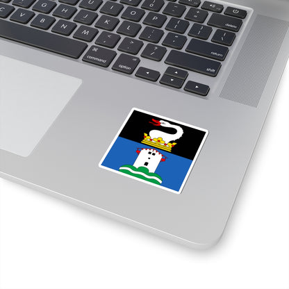 CHE Schwende-Rute Flag (Switzerland) STICKER Vinyl Kiss-Cut Decal