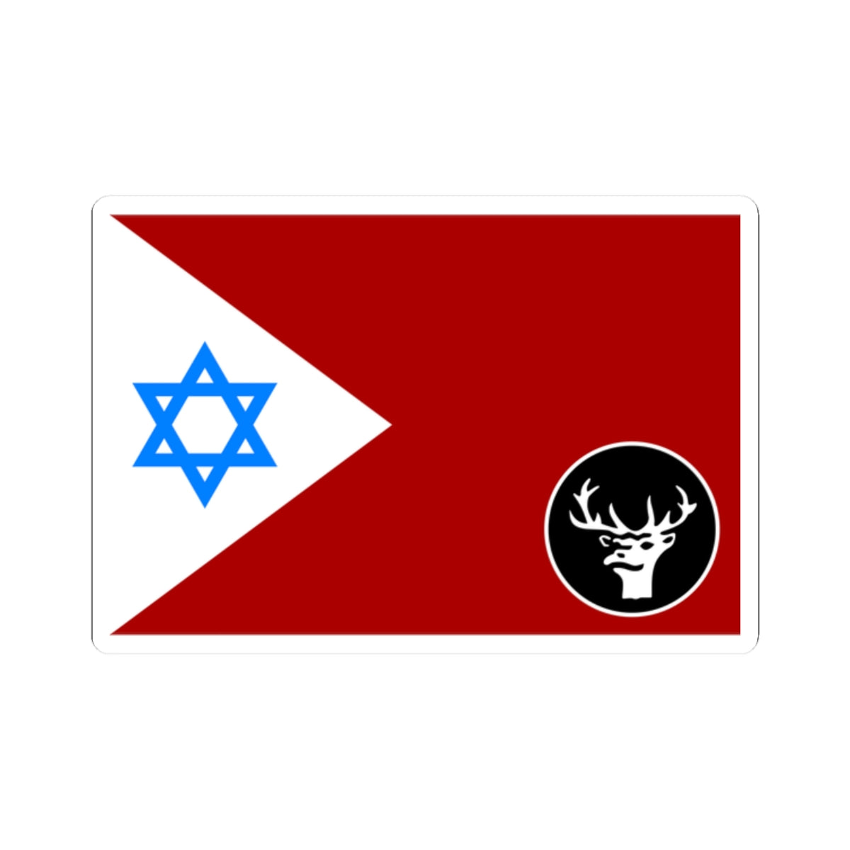 Flag of IDF Northern Command (Israel) STICKER Vinyl Kiss-Cut Decal