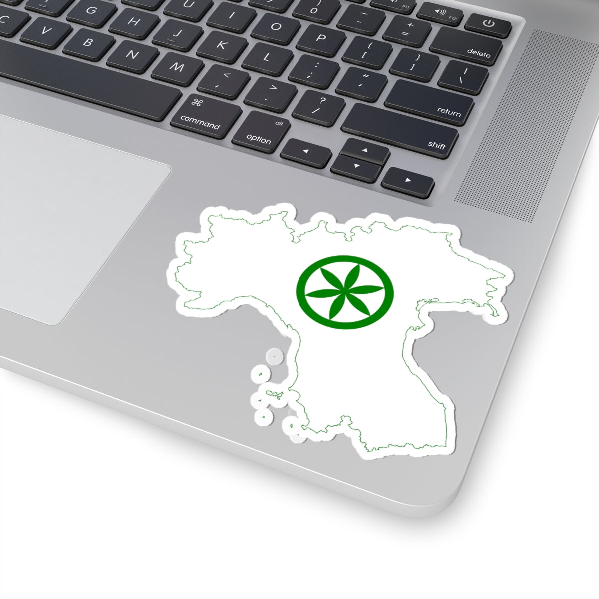 Flag map of Padania (Italy) STICKER Vinyl Kiss-Cut Decal
