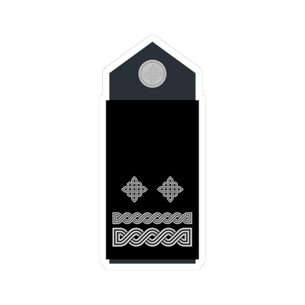 Naramenica službene odore pukovnika HRZ i PZO (Croatia) (Military Rank) STICKER Vinyl Kiss-Cut Decal