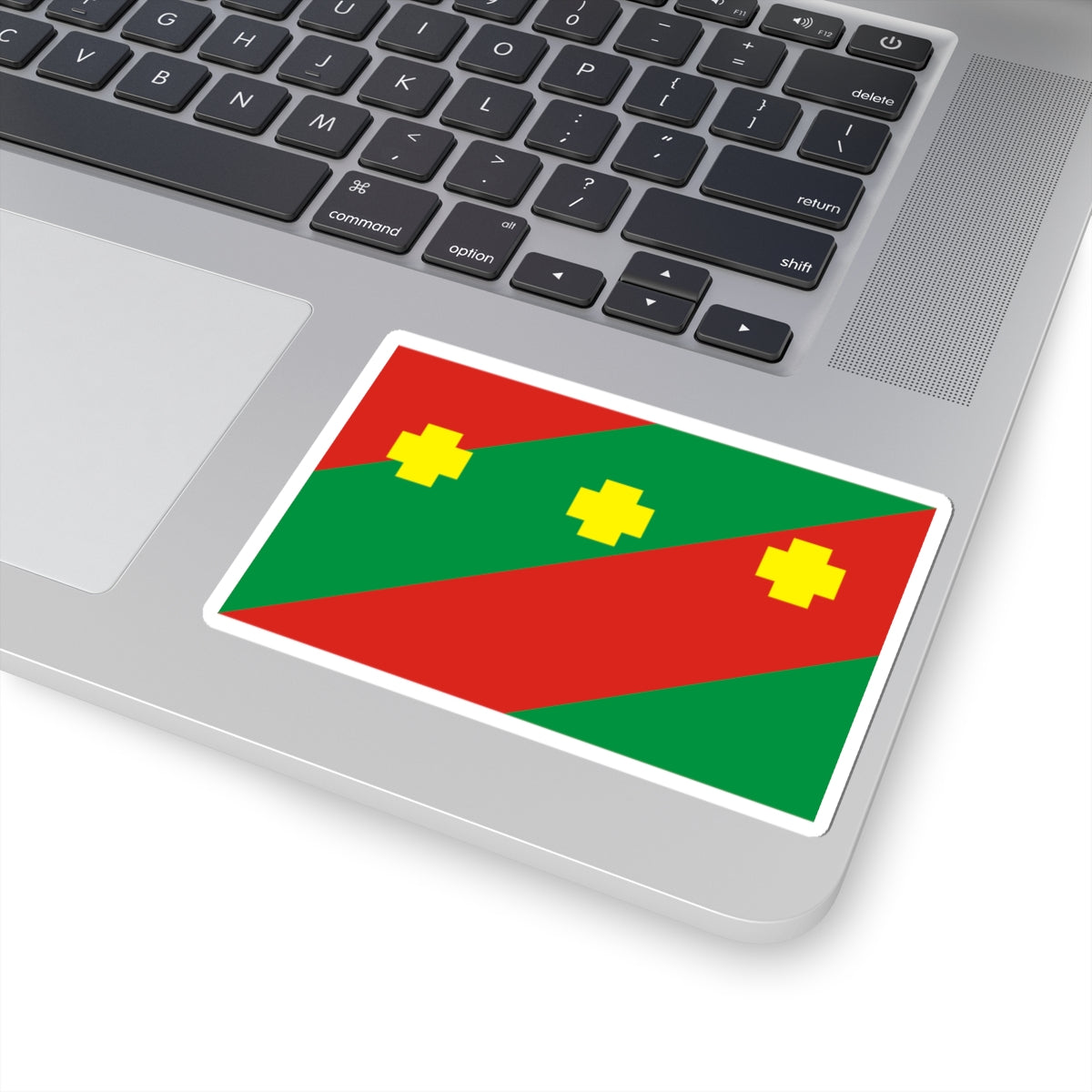 Flag of Troitcky rayon Chelyabinsk oblast (Russia) STICKER Vinyl Kiss-Cut Decal