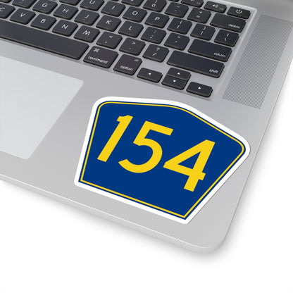 PR secondary 154 (Puerto Rico) (Road Sign) STICKER Vinyl Kiss-Cut Decal