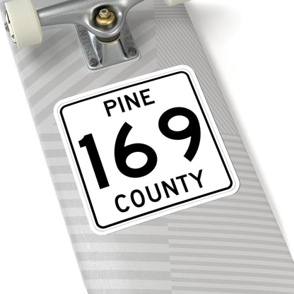 Pine County Route 169 MN (Minnesota) (Road Sign) STICKER Vinyl Kiss-Cut Decal