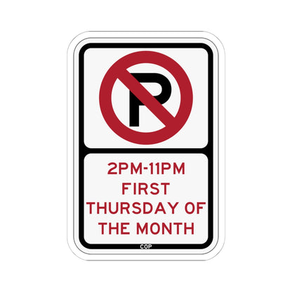 PBOT Road sign P1275 (Oregon) (Road Sign) STICKER Vinyl Kiss-Cut Decal