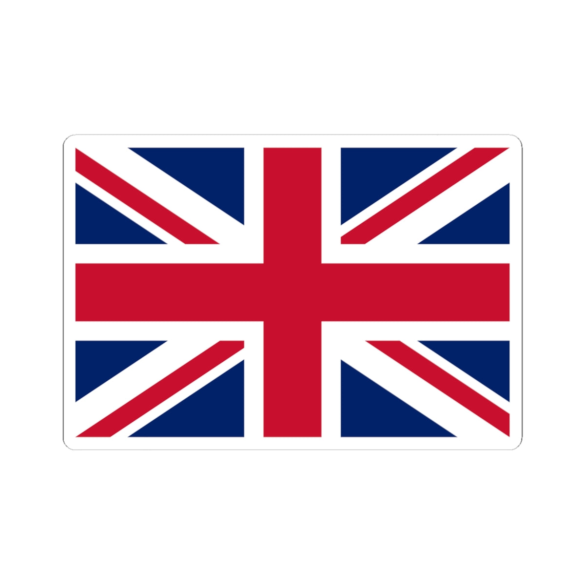 Flag of the United Kingdom 2-3 (United Kingdom) STICKER Vinyl Kiss-Cut Decal