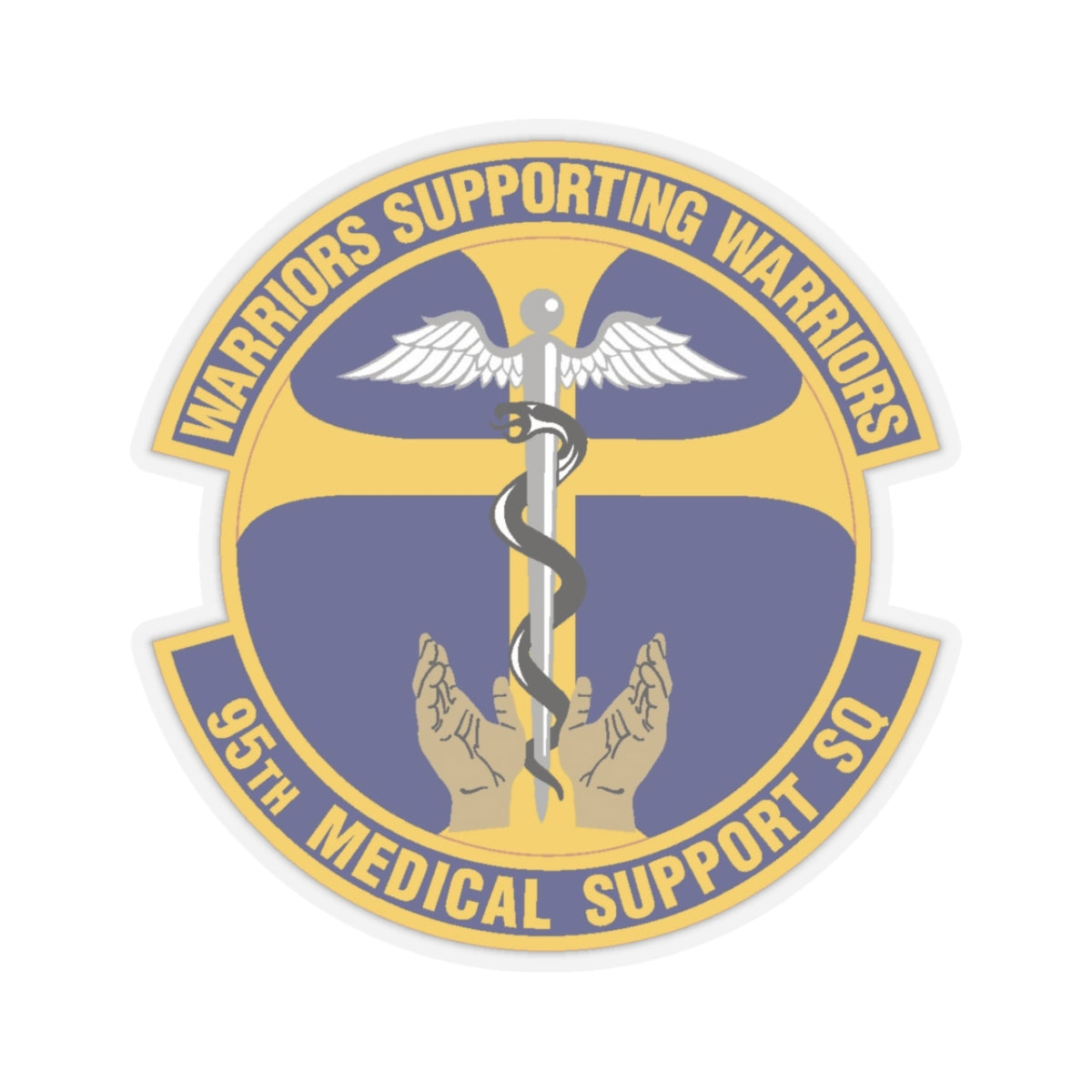 95th Medical Support Squadron (U.S. Air Force) STICKER Vinyl Kiss-Cut Decal